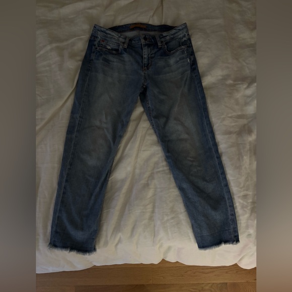 Joe's Jeans the Billie Crop. Dark Blue Ankle Denim - Picture 1 of 5